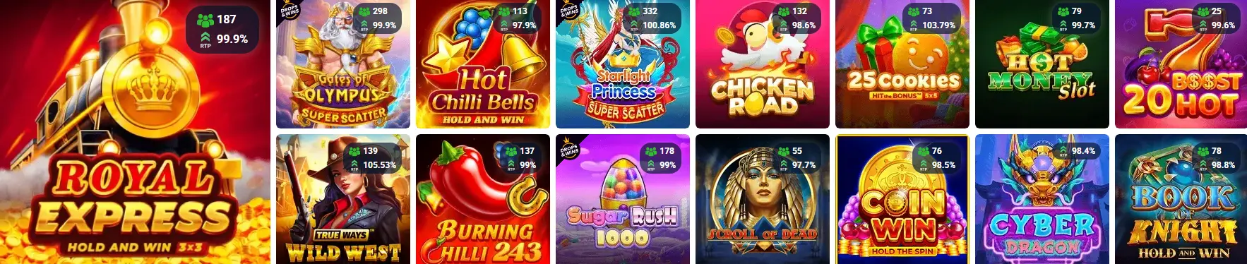 Spielautomaten im 20BET CASINO
